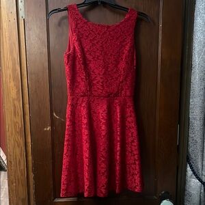 Speechless Red Fit and Flare Mini Dress